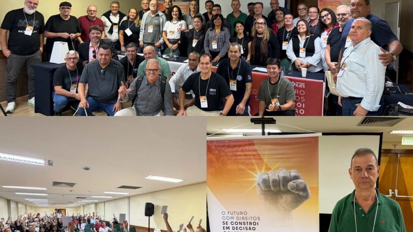 Delegação de Três Rios participa do XV Congresso Eleitoral da Fetraf RJ/ES e celebra reeleição de Nilton Esperança à presidência